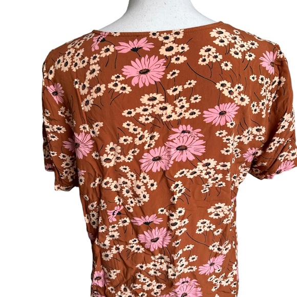 Madewell Novel Tie Front in Hillside Daisies Size Medium - Picture 10 of 17